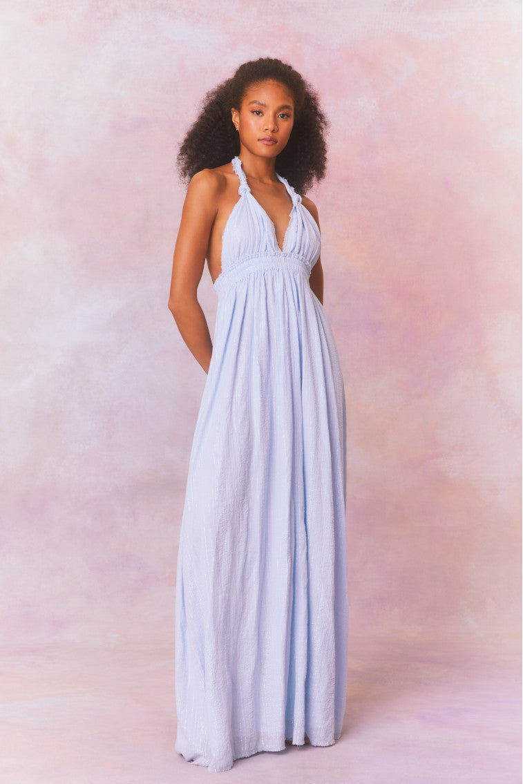 Love Halter Maxi Dress-morningim