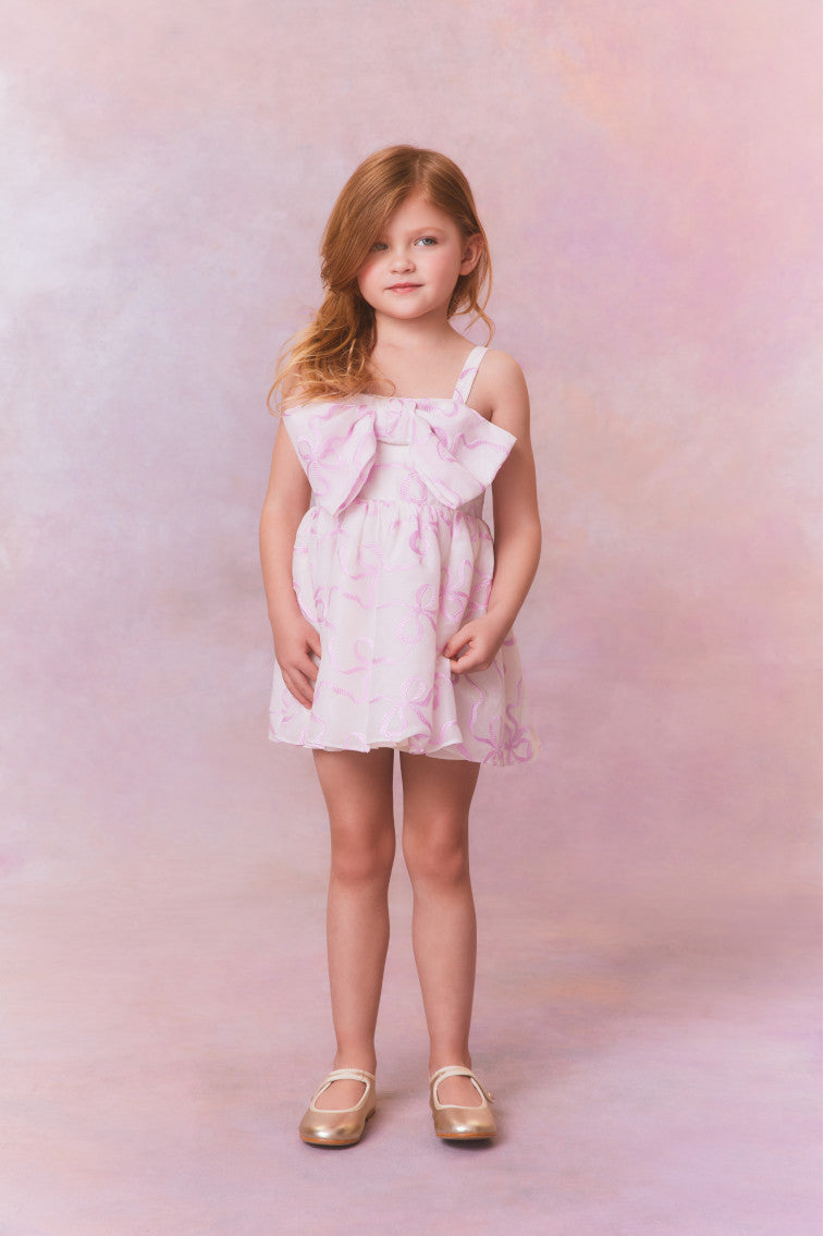 Girls Alejandra Bow Dress-morningim