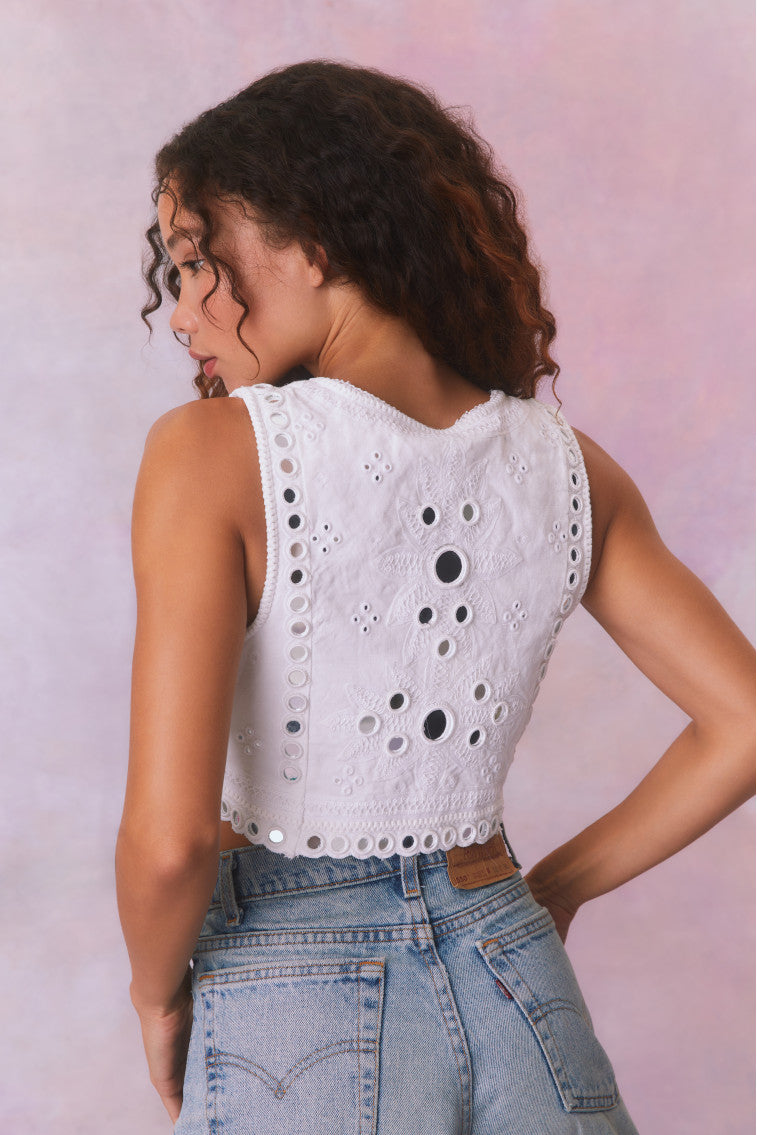 Cayman Embellished Bustier Top-morningim