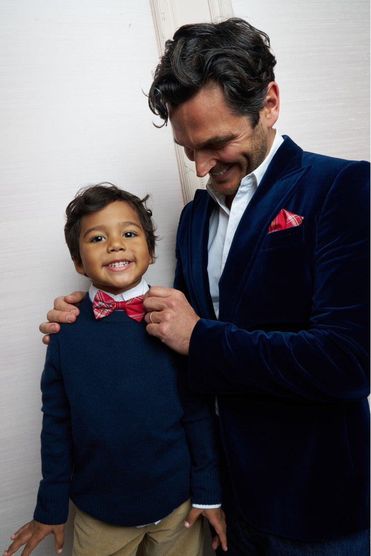 Kids Bastow Tartan Bow Tie-morningim