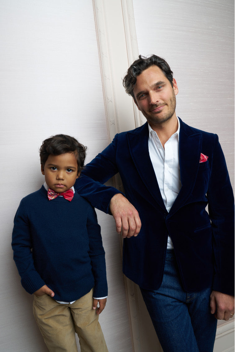 Kids Bastow Tartan Bow Tie-morningim