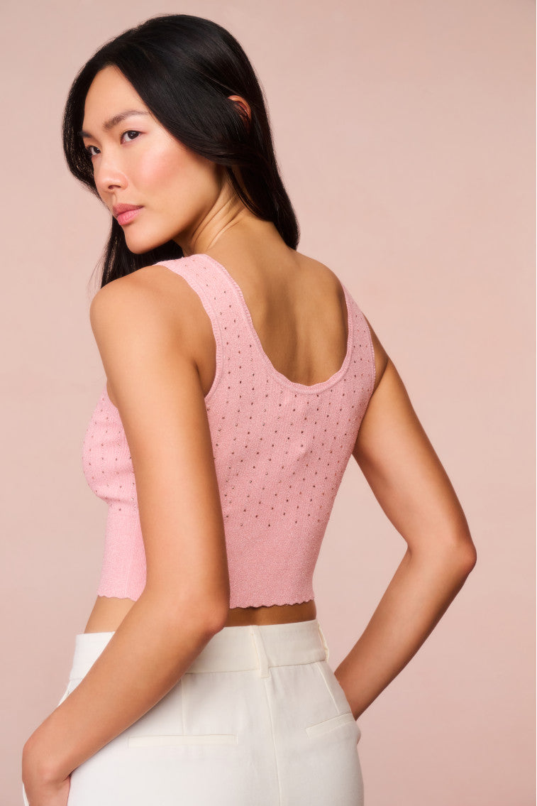 Prague Crystal Knit Tank Top-morningim