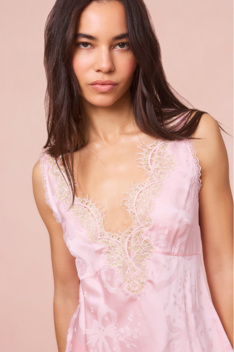 Adette Silk-Blend Jacquard Top-morningim