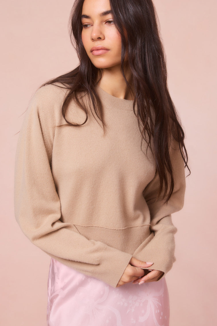 Bellman Cropped Cashmere Pullover-morningim