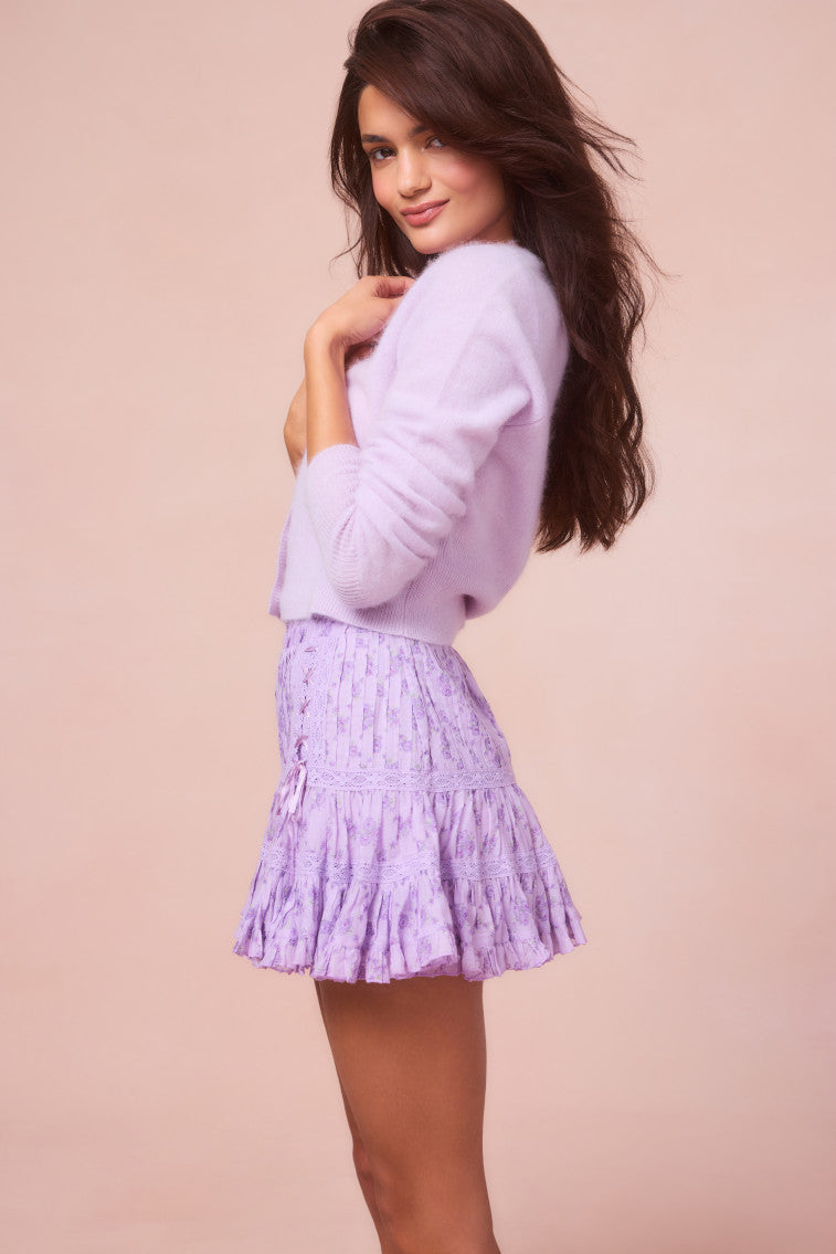 Trevina Cotton Mini Skirt-morningim