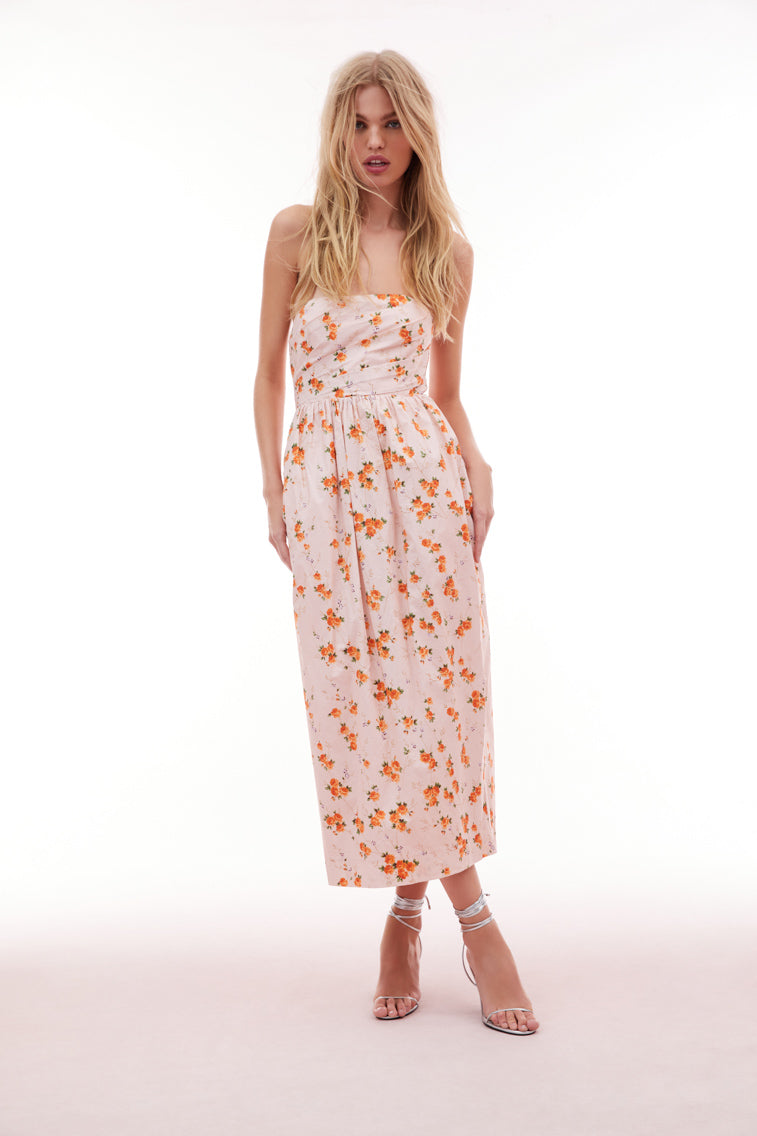 Luxie Floral Midi Dress-morningim