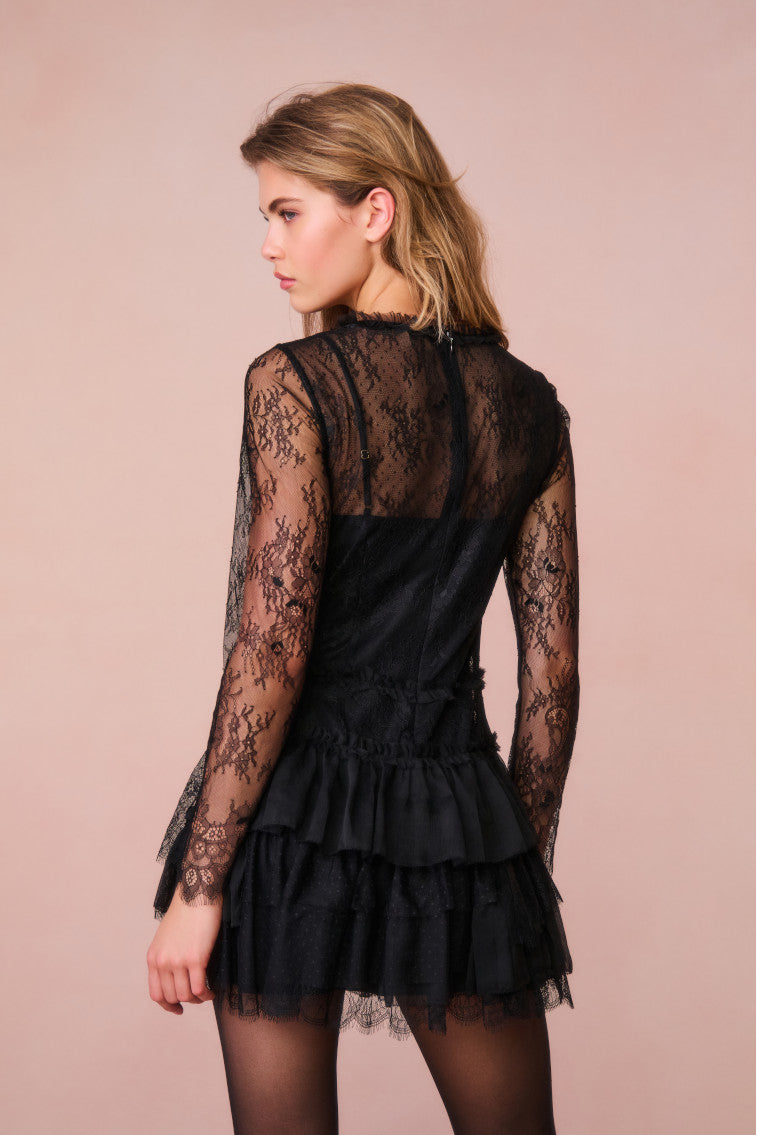 Amberleigh Lace Mini Dress-morningim