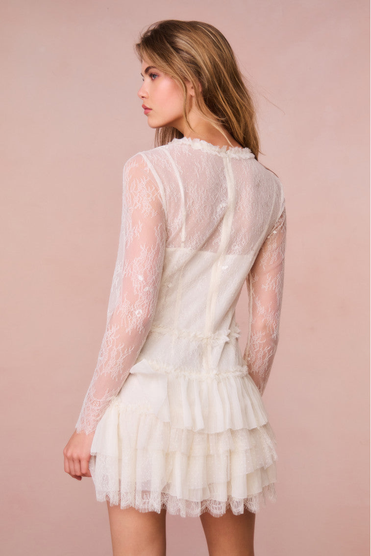 Amberleigh Lace Mini Dress-morningim