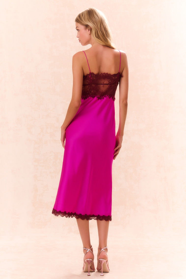 Ameliane Lace-Trimmed Slip Dress-morningim