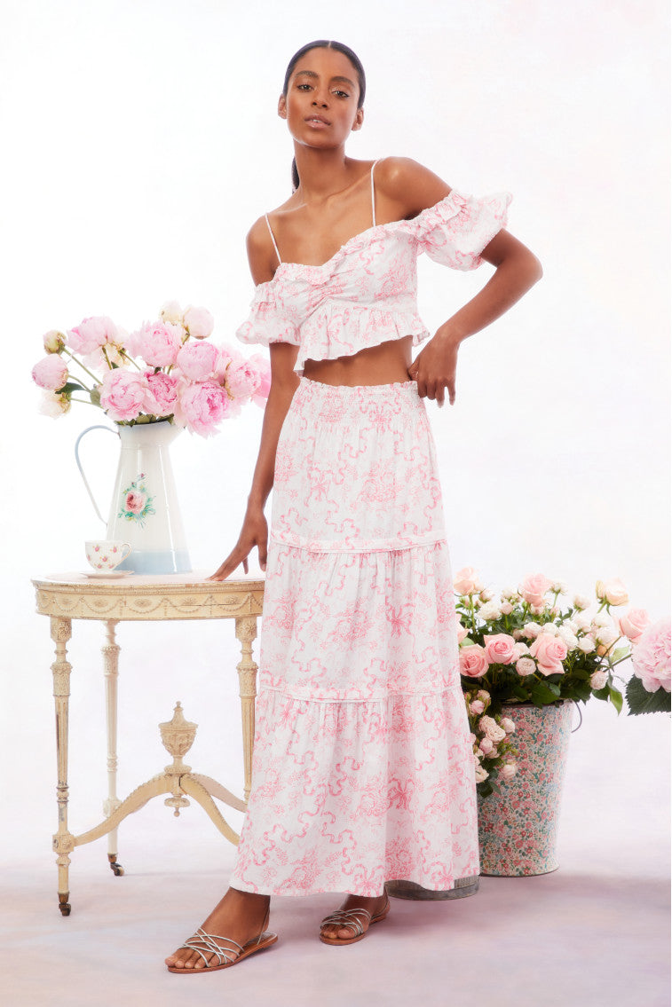 Amille Bow Off-the-Shoulder Top-morningim