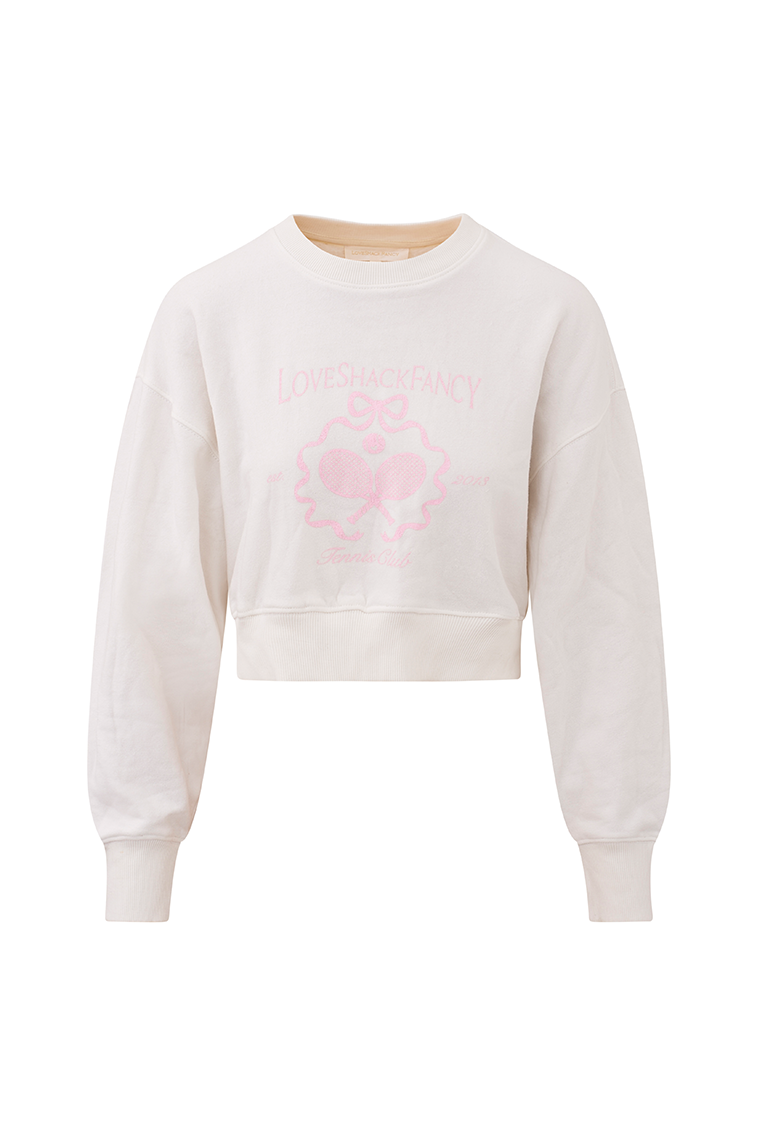 Aneria Tennis Logo Pullover Sweatshirt-morningim