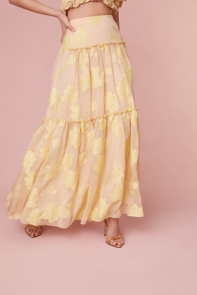 Banti Floral Maxi Skirt-morningim