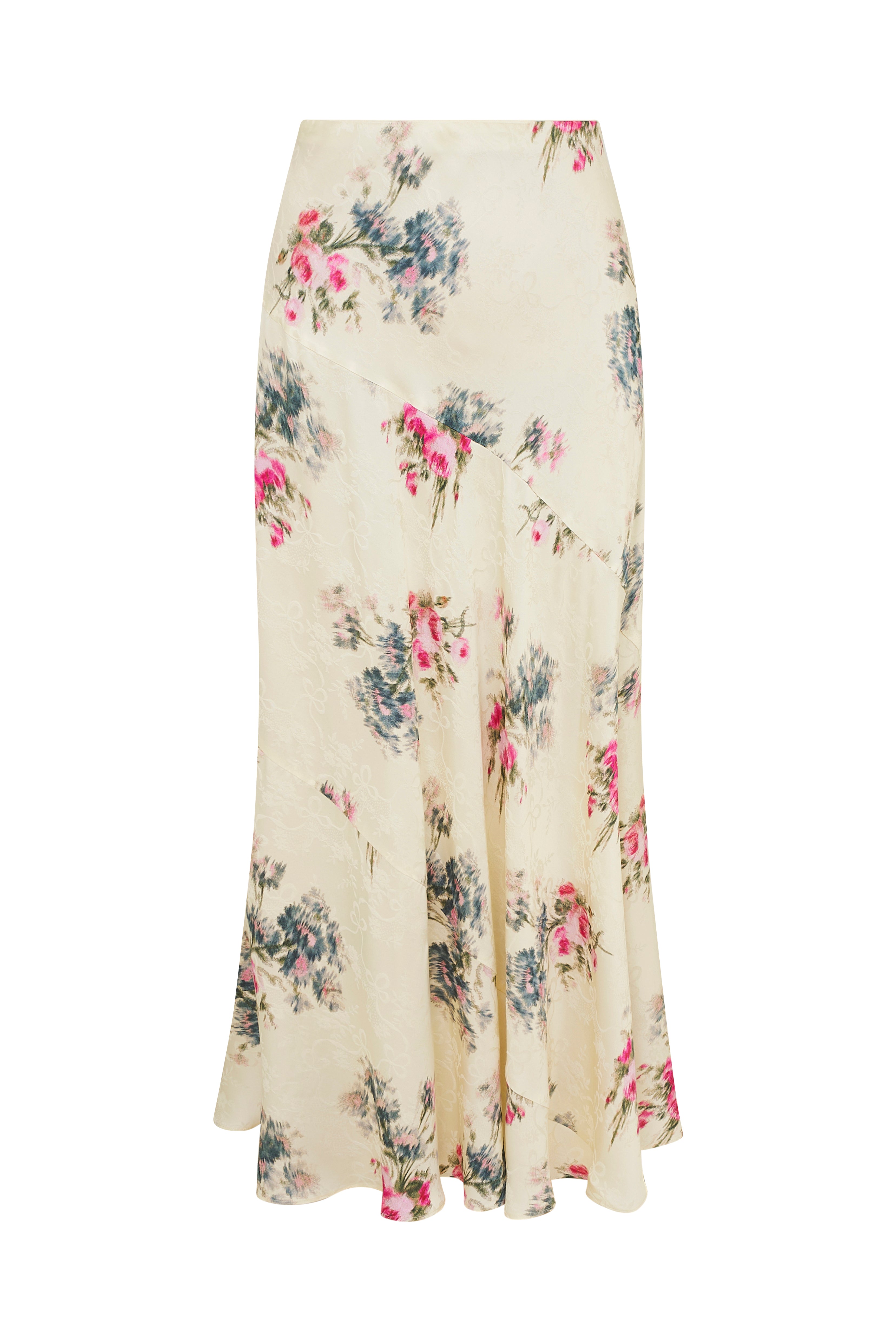 Bertha Silk Floral Maxi Skirt-morningim