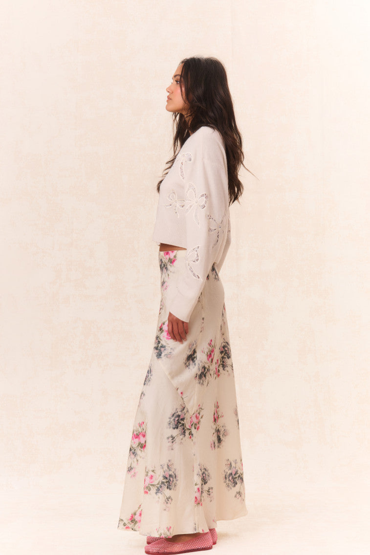 Bertha Silk Floral Maxi Skirt-morningim