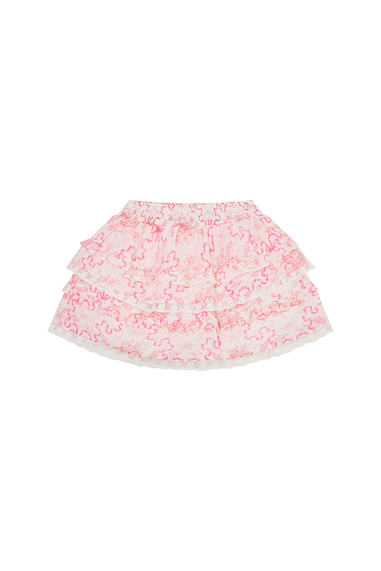 Girls Bow Print Billie Skirt-morningim