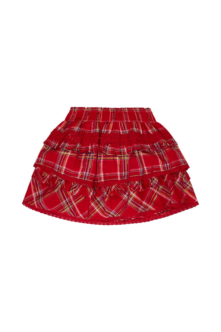 Girls Billie Tartan Mini Skirt-morningim