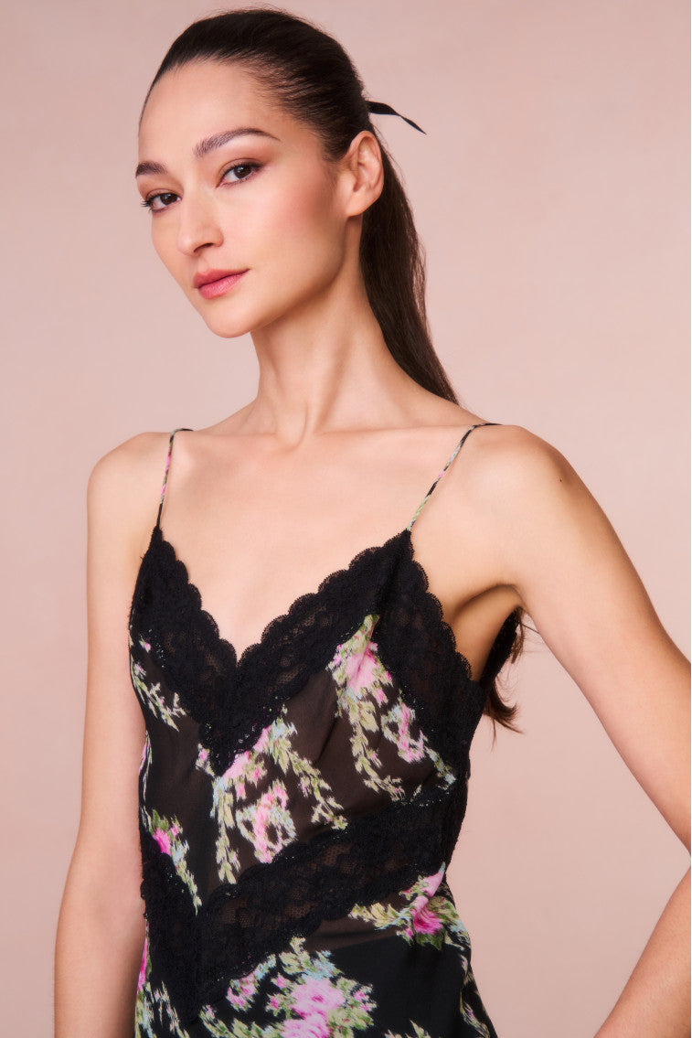 Brimsley Floral Lace-Trimmed Top-morningim
