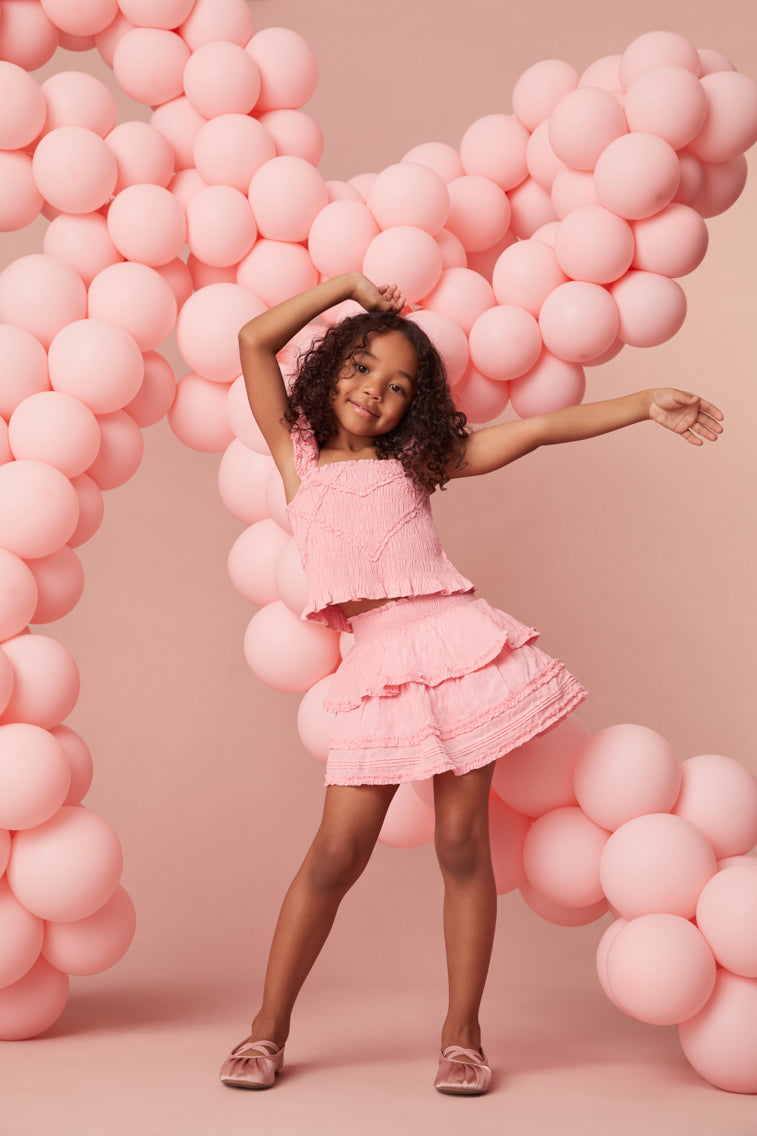 Girls Albion Cotton Skirt-morningim