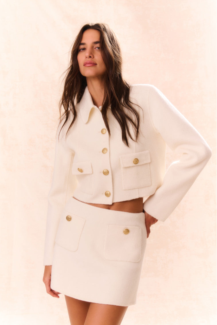 Chula Wool Mini Skirt-morningim