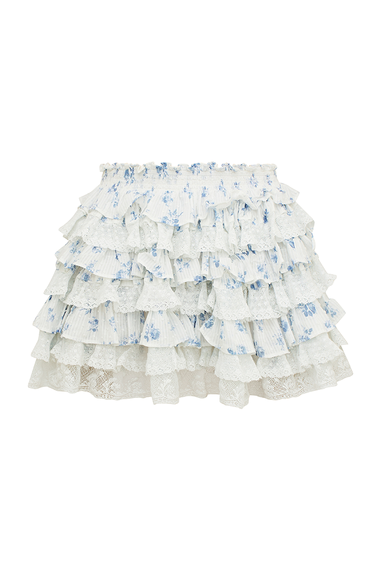 Citron Cotton Floral Skirt-morningim