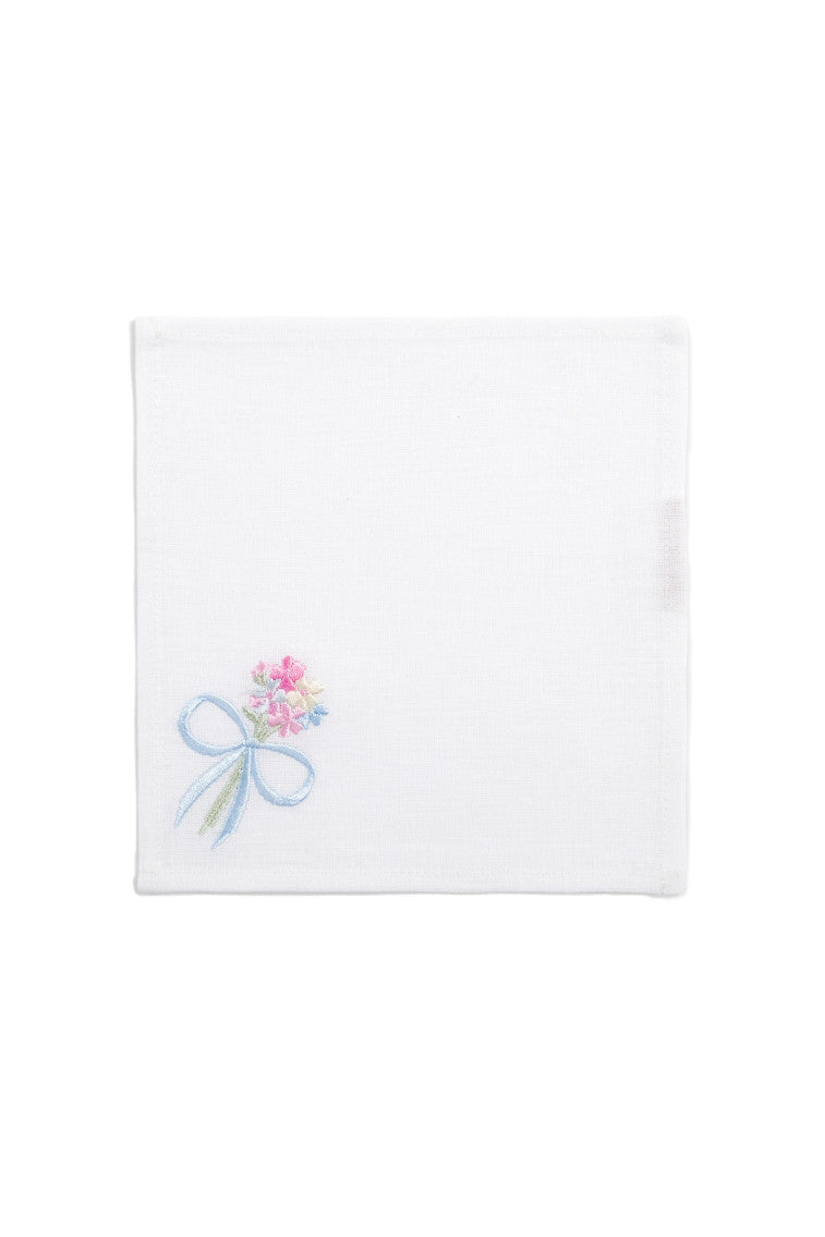 Bow Cocktail Napkins Set Of 4- SUMMER BLUES-morningim