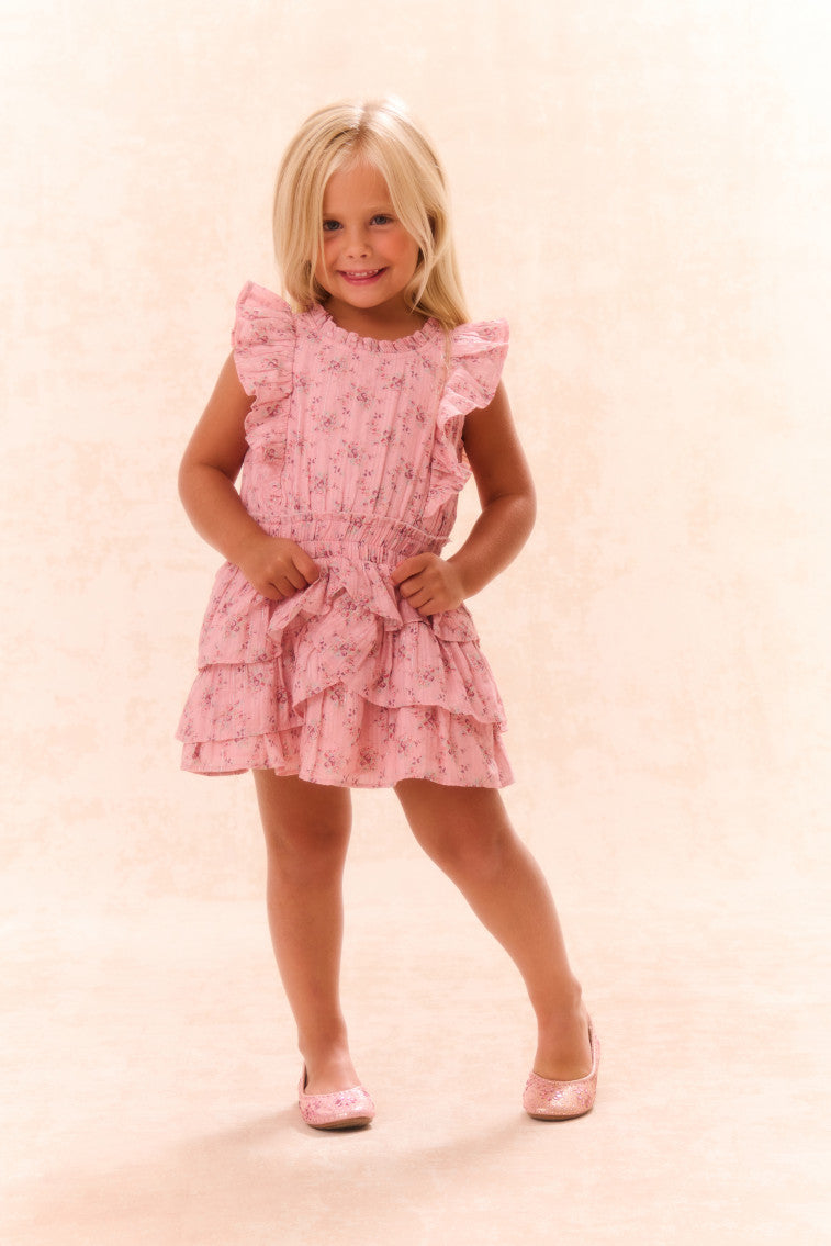 Girls Decker Cotton Floral Dress-morningim