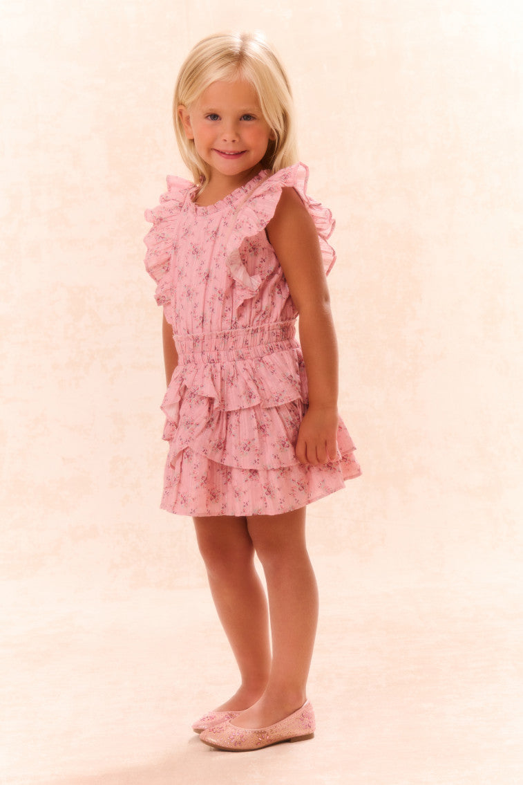 Girls Decker Cotton Floral Dress-morningim