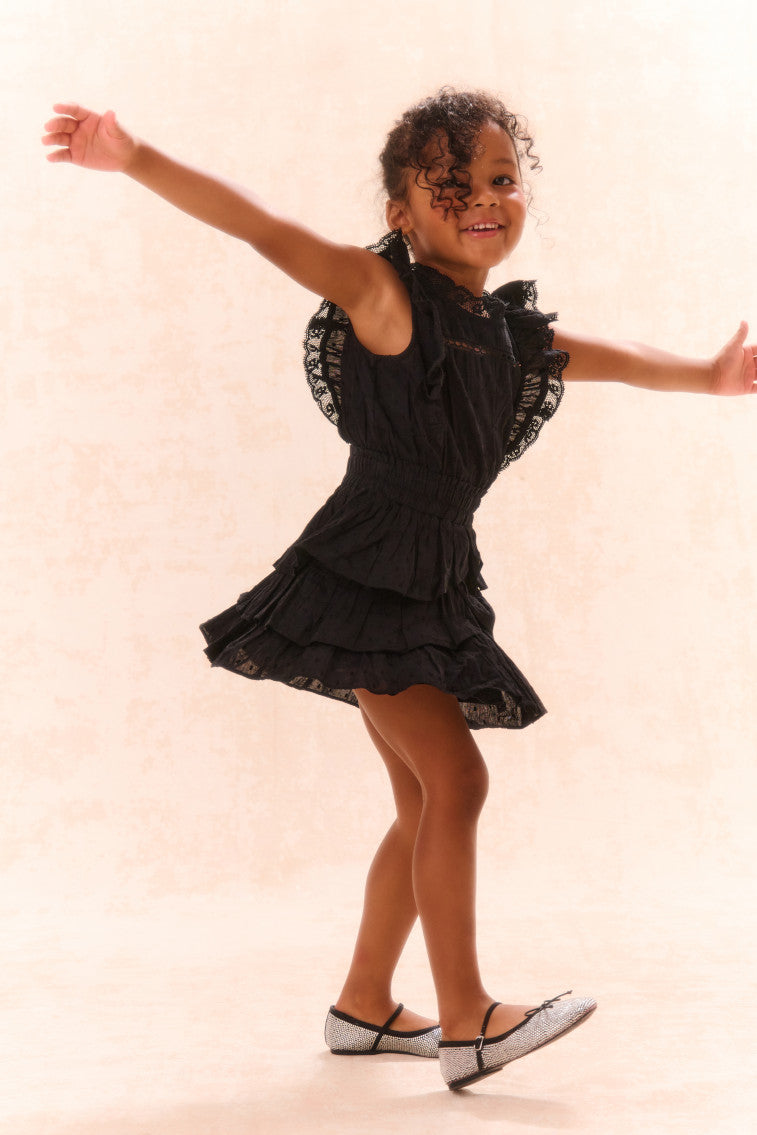 Girls Decker Cotton Ruffle Dress-morningim