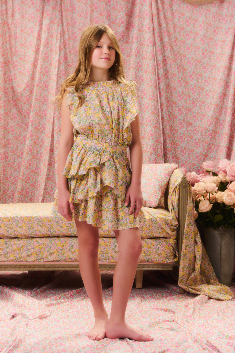 Girls Decker Liberty Fabric Dress-morningim
