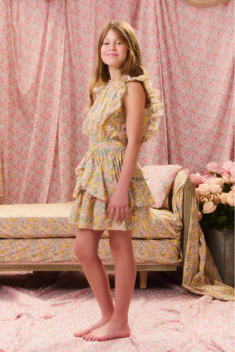 Girls Decker Liberty Fabric Dress-morningim