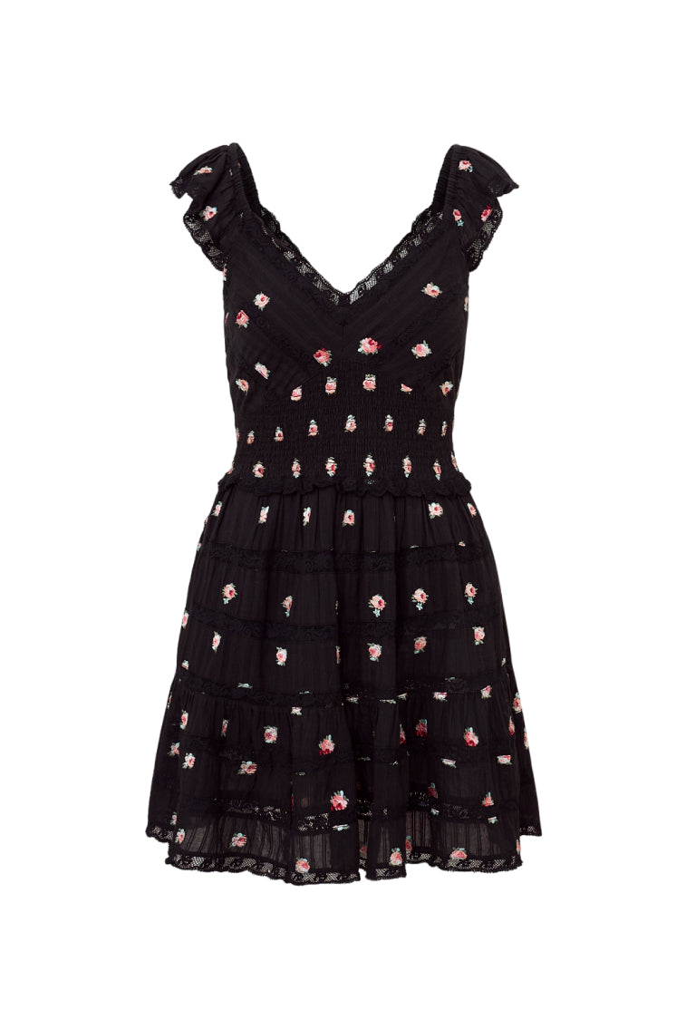 Finny Embroidered Floral Dress-morningim