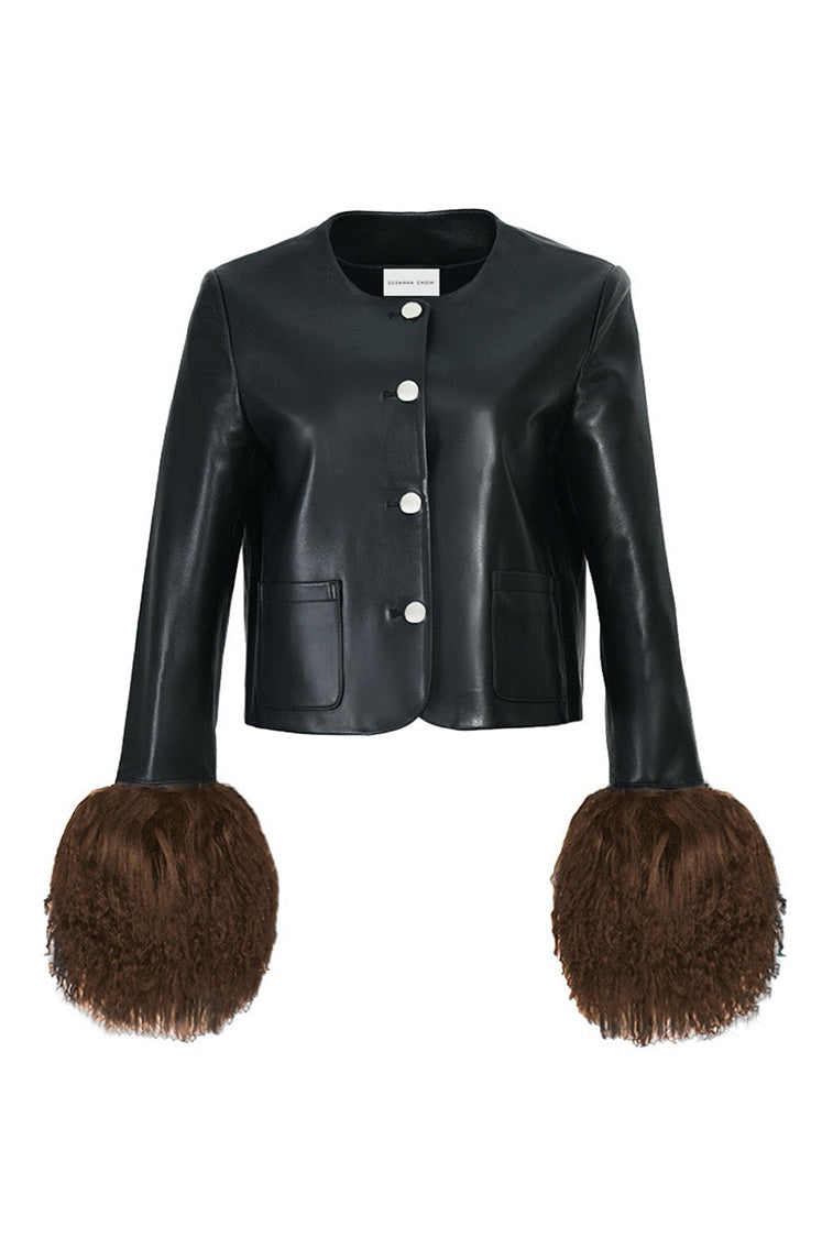 Susanna Chow Frida Leather Jacket-morningim