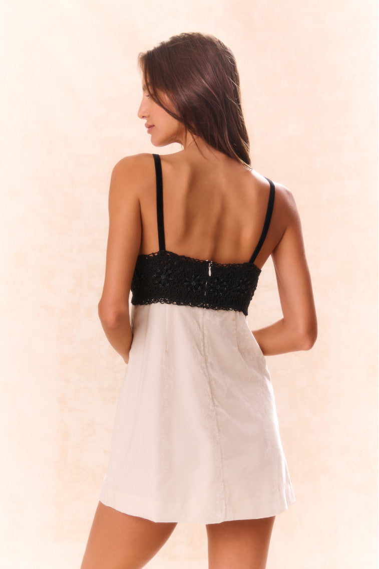 Ganette Velvet Mini Dress-morningim