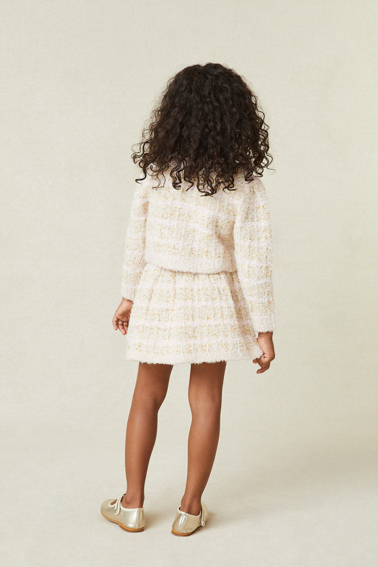 Girls Anise Tweed Skirt-morningim
