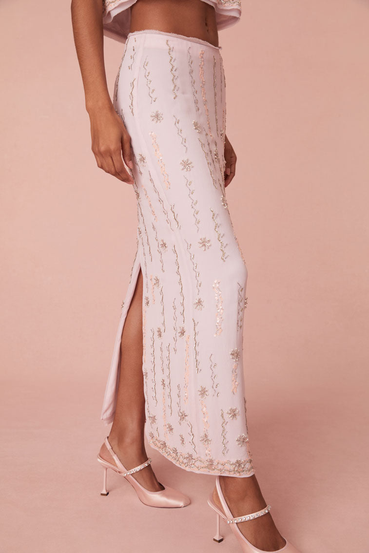 Goodall Embellished Midi Skirt-morningim