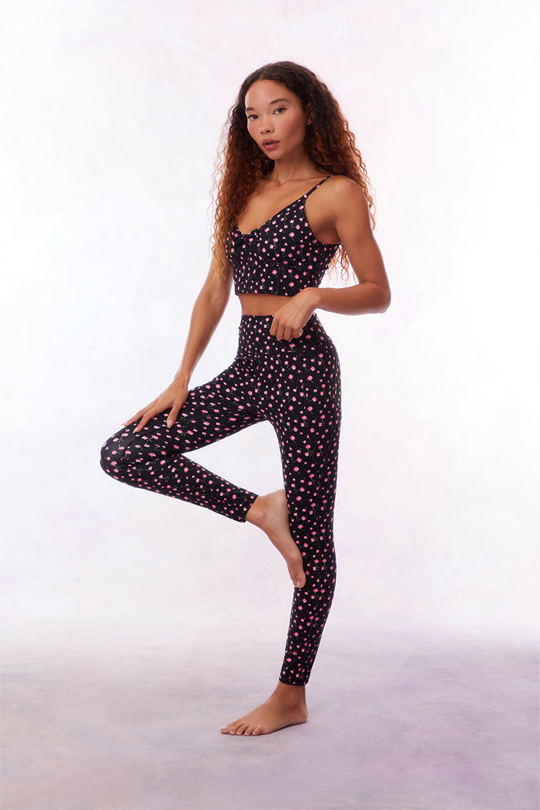 Highland Active Legging- BELLE REVERIE DITSY-morningim