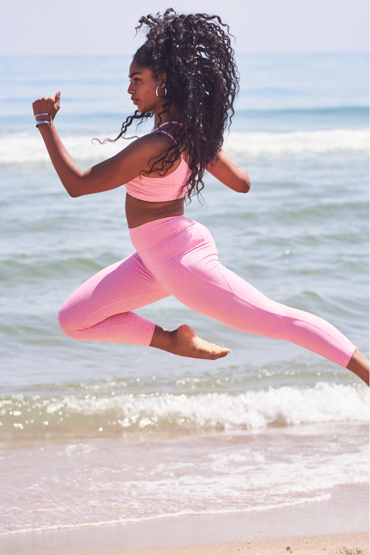 Highland High-Waisted Bow Print Active Legging-morningim