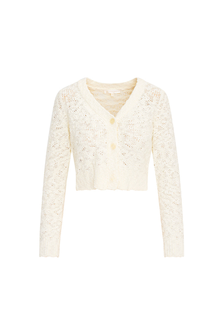 Hyacinth Knit Cardigan-morningim