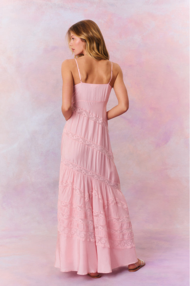 Idalia Habotai Silk Maxi Dress-morningim