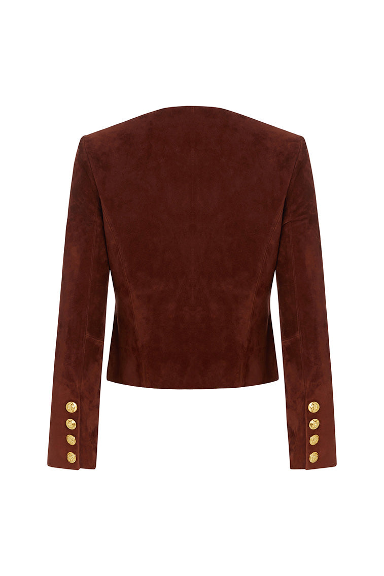 Susanna Chow New York Tessa Suede Jacket-morningim