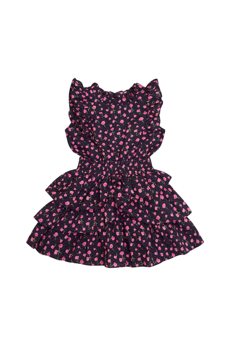 Girls Janelly Cotton Floral Dress-morningim