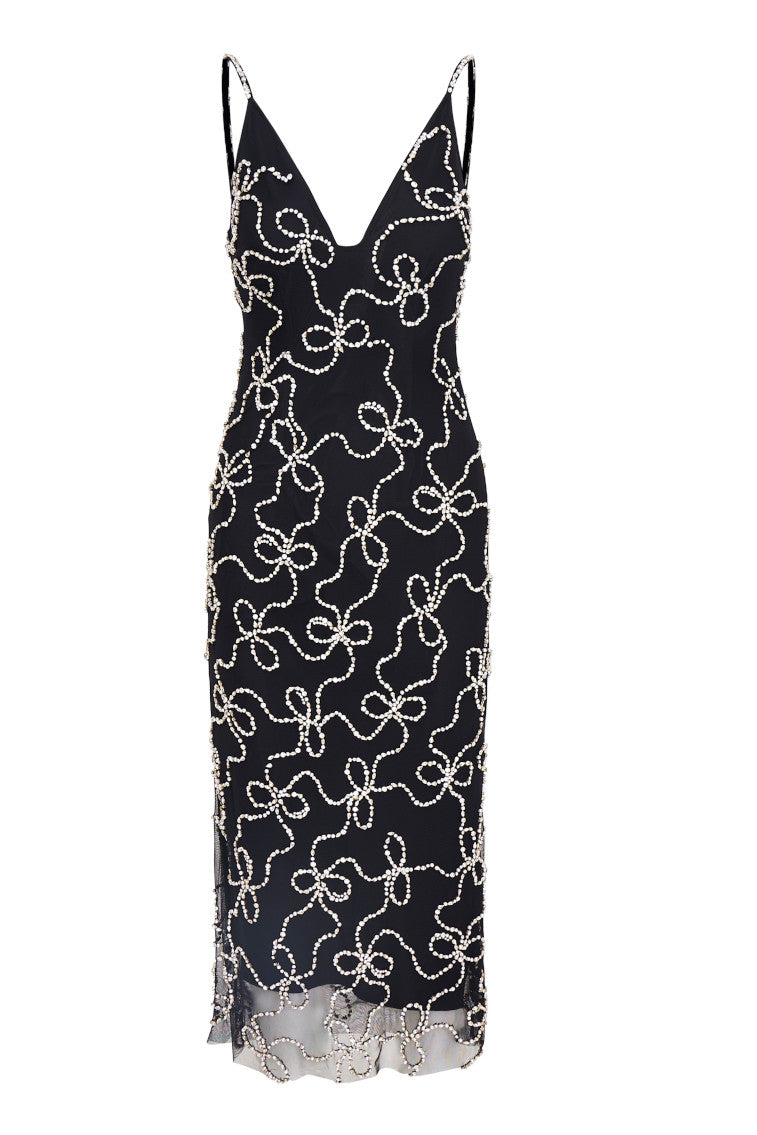 Kaylen Embellished Midi Dress-morningim