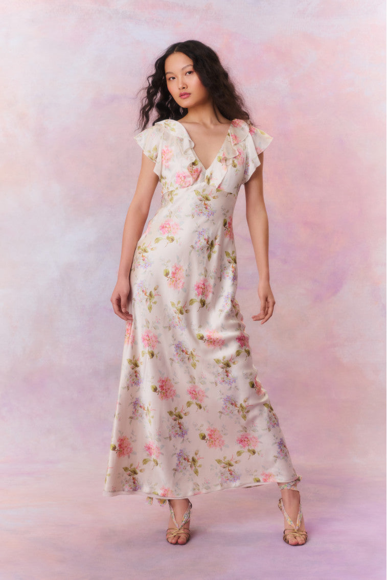 Kingley Heirloom V-Neck Maxi Dress-morningim