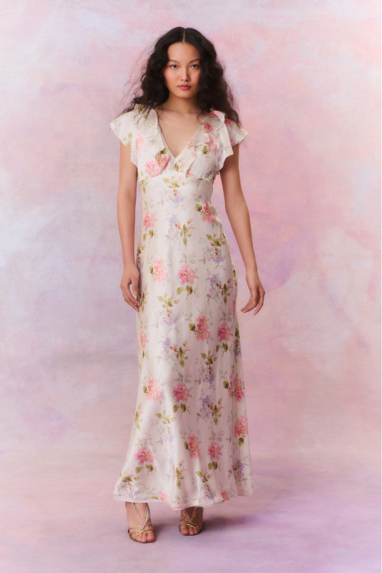 Kingley Heirloom V-Neck Maxi Dress-morningim