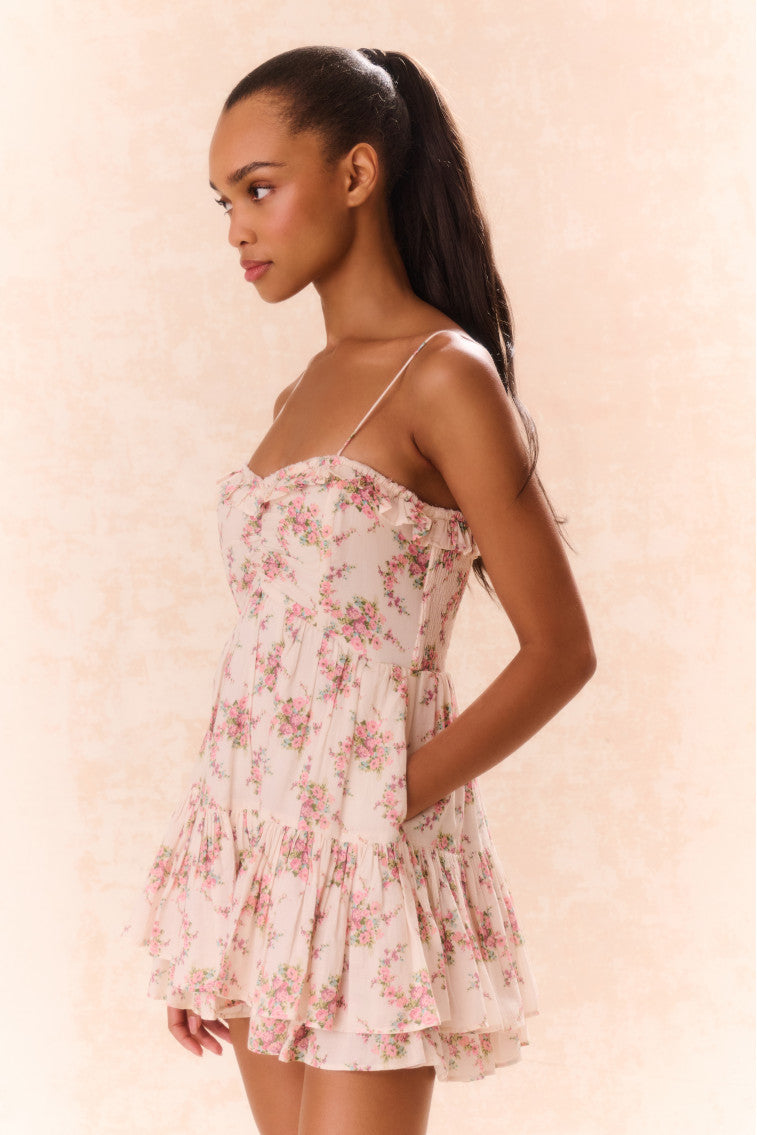 Linny Floral Mini Dress-morningim