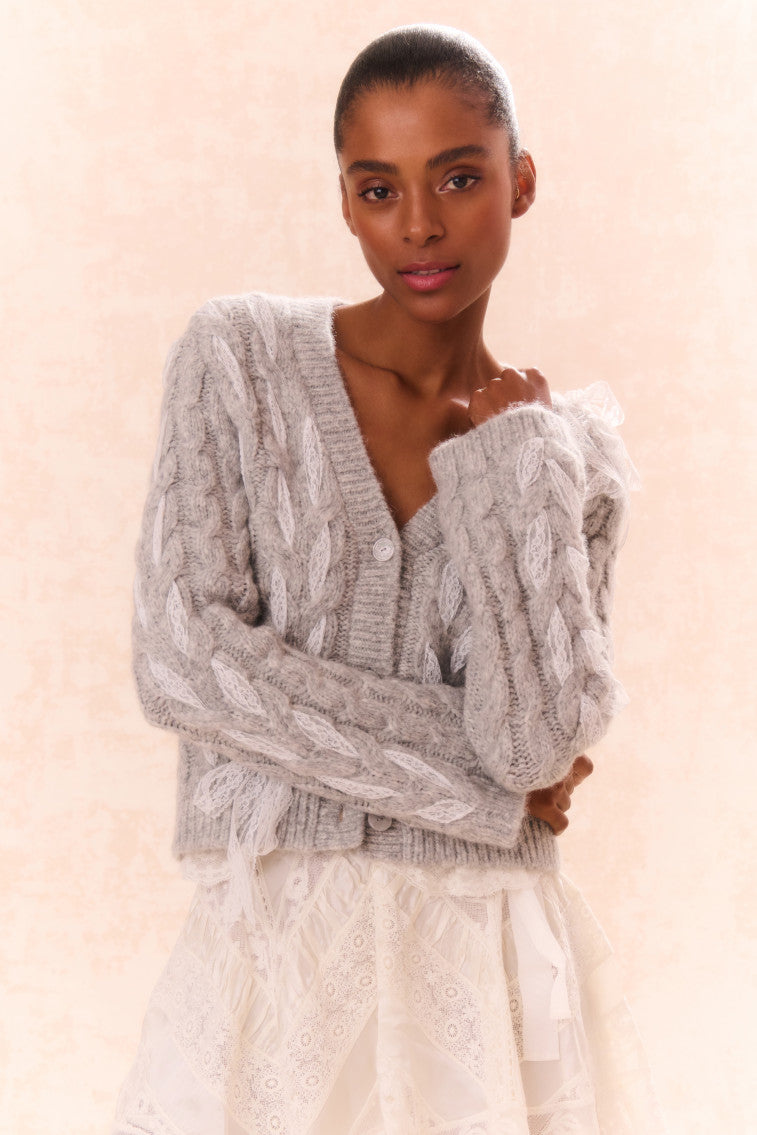Louella Wool Knit Cardigan-morningim