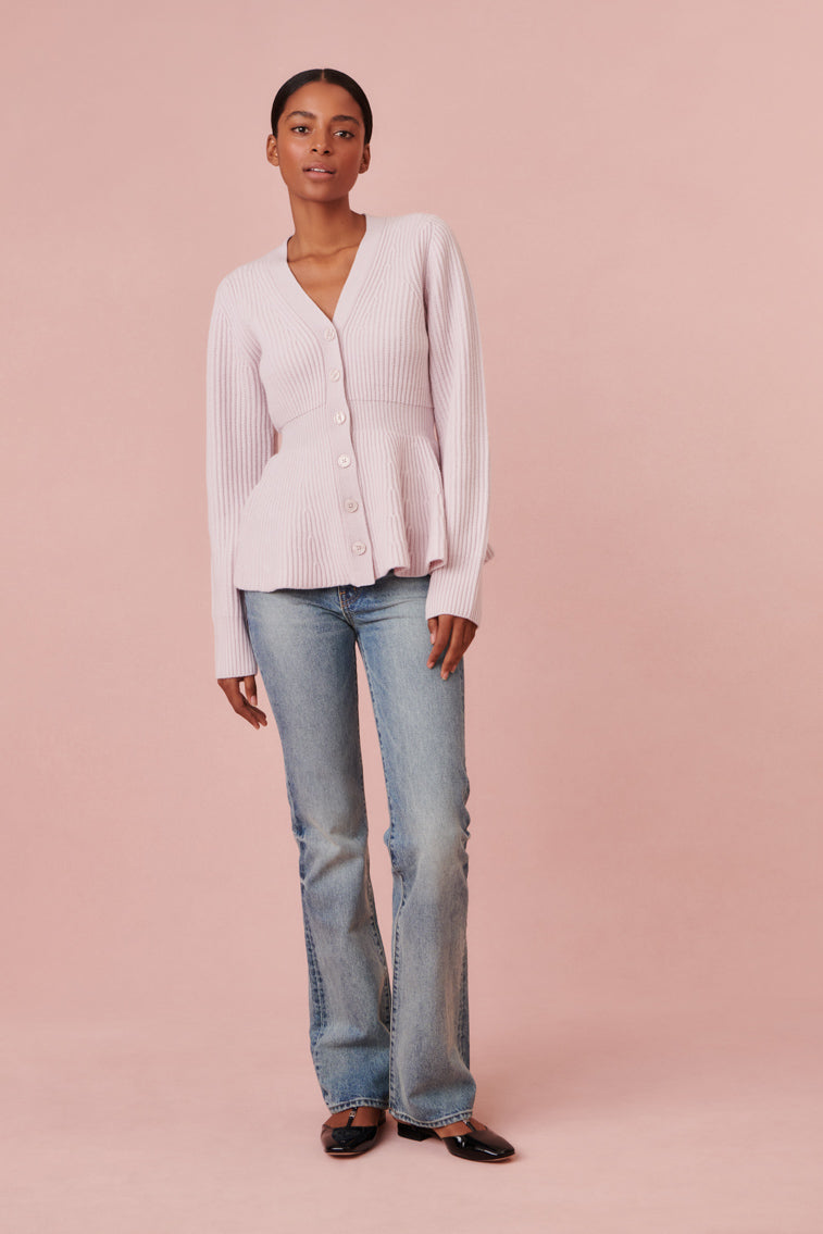 Luisa Peplum Cardigan-morningim