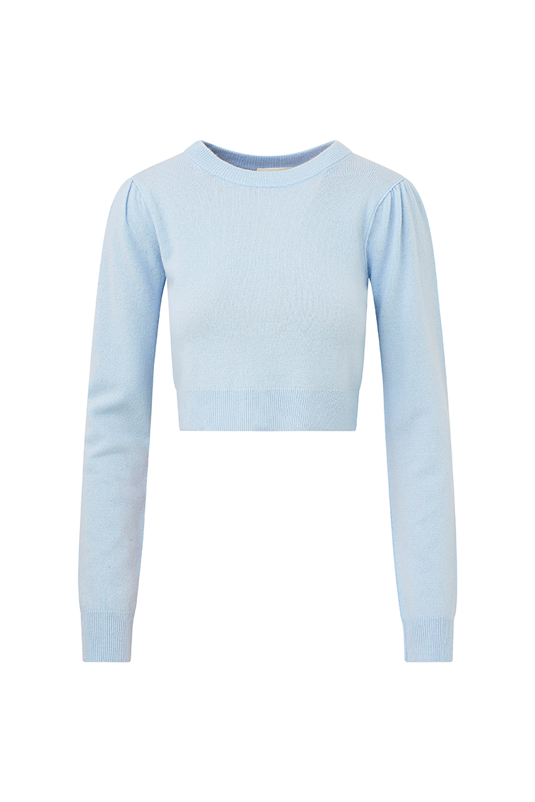 Lune Cashmere Crop Pullover-morningim