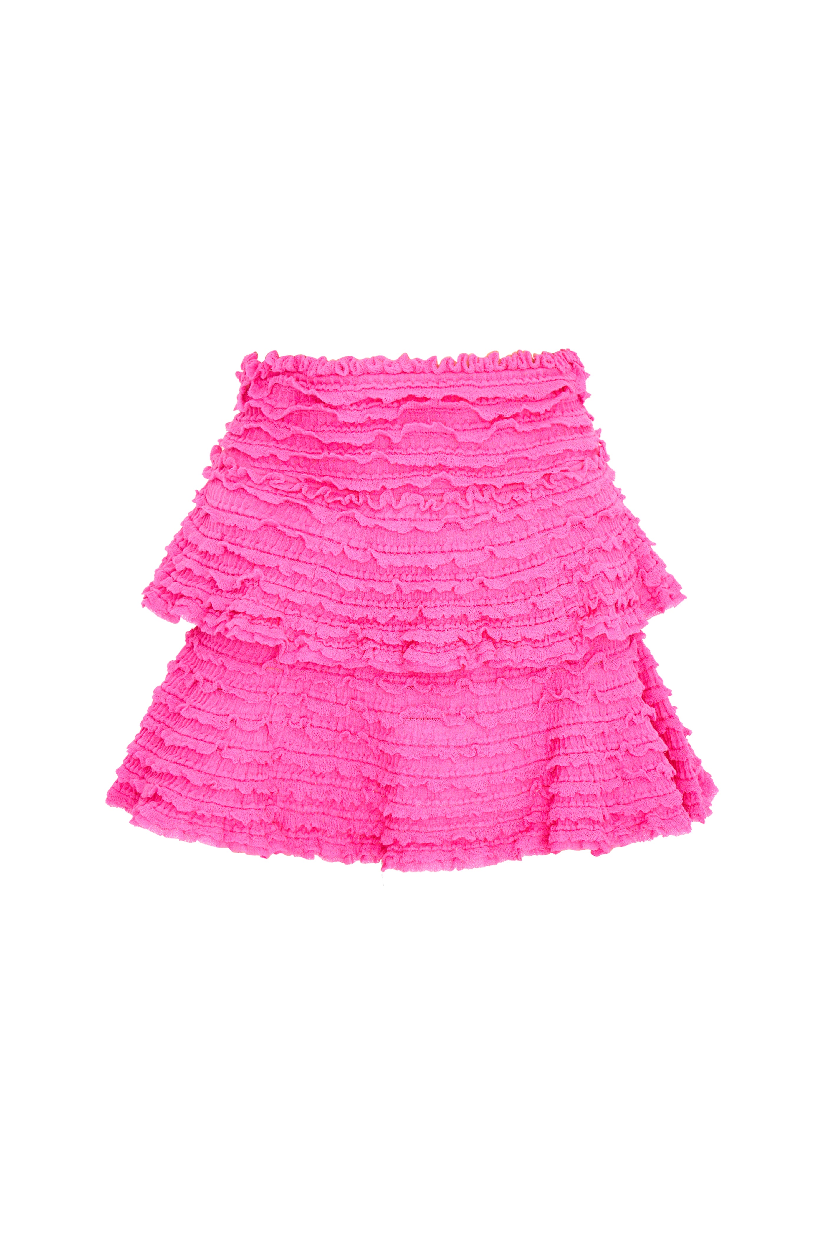 Macaw Cotton Gauze Mini Tier Skirt-morningim