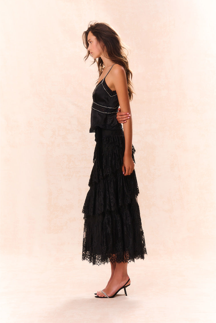 Merado Lace Maxi Skirt-morningim